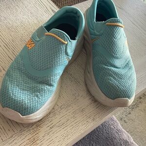 Hoka Mens Ora Recovery Aqua Slip-On